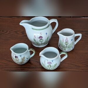 Vintage Buchan Scotland Thistleware Milk/Creamer Set